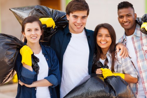 Professional team performing office clearance in Stoke Newington